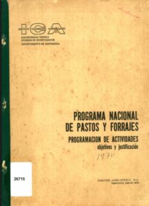 Programa Nacional de Pastos y Forrajes